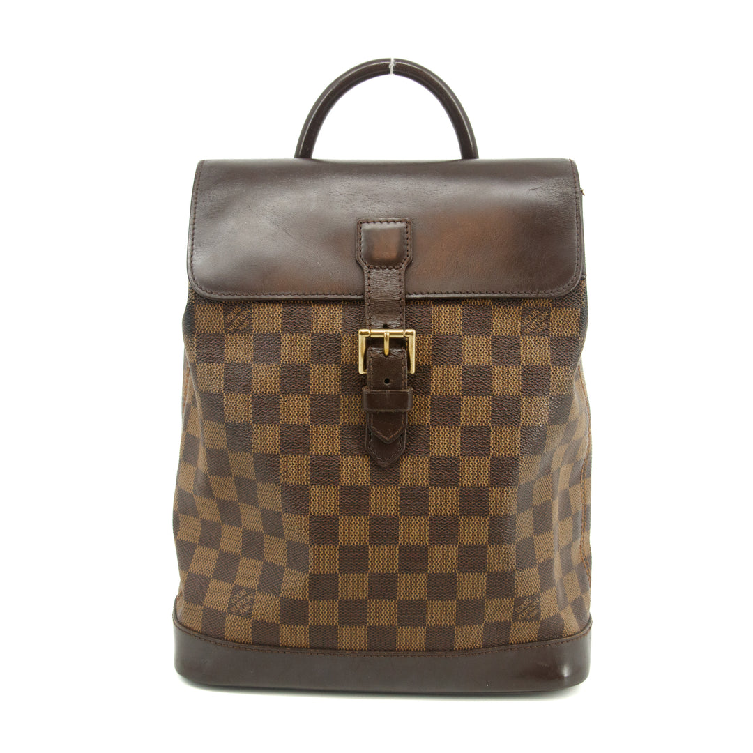 Louis Vuitton Damier Ebene Soho Backpack #2993