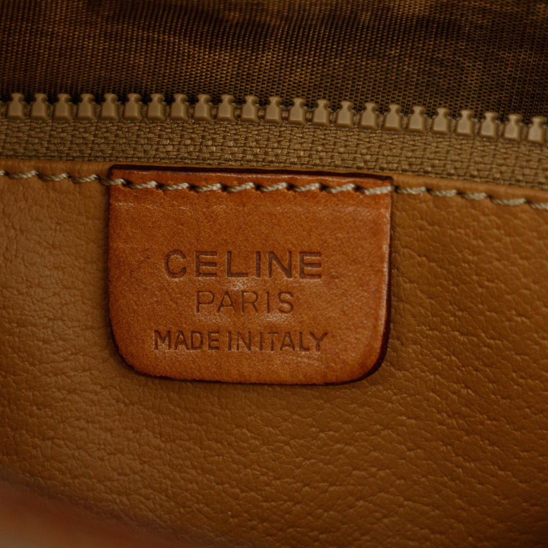 Celine Paris Brown Macadam Wristlet Clutch  #2999