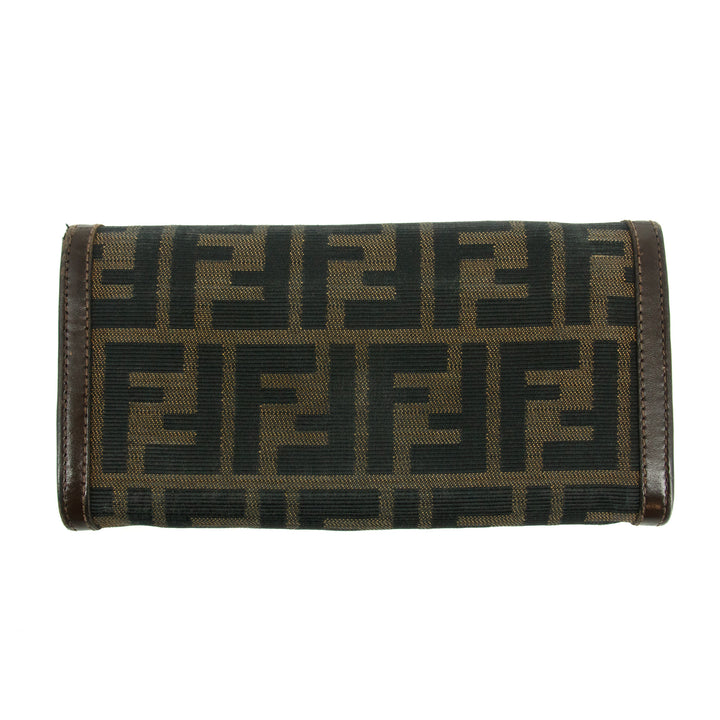 Fendi FF Brown Zucca Long Wallet #3006