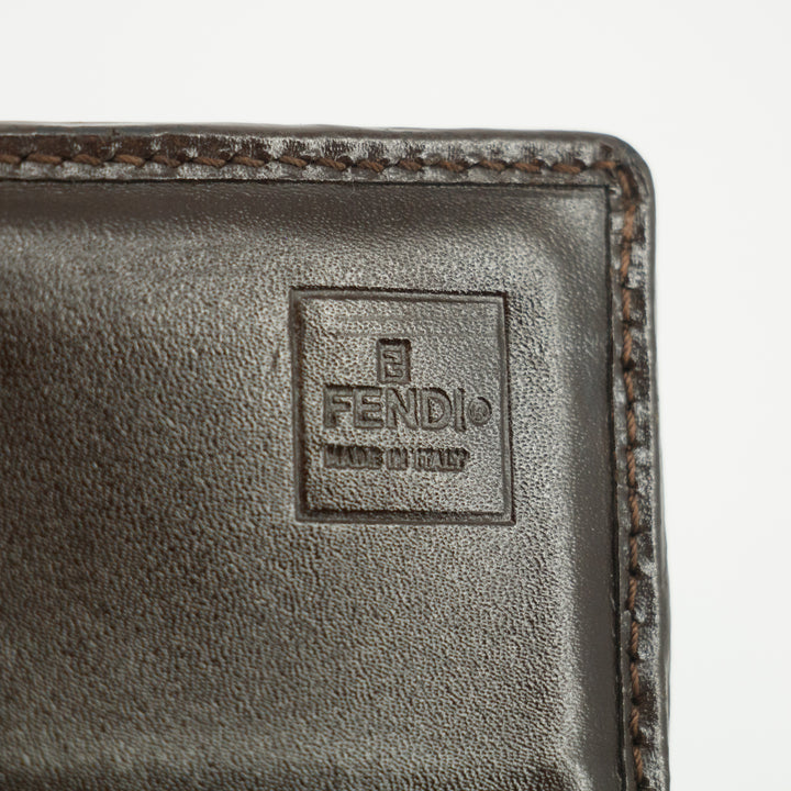 Fendi FF Brown Zucca Long Wallet #3006