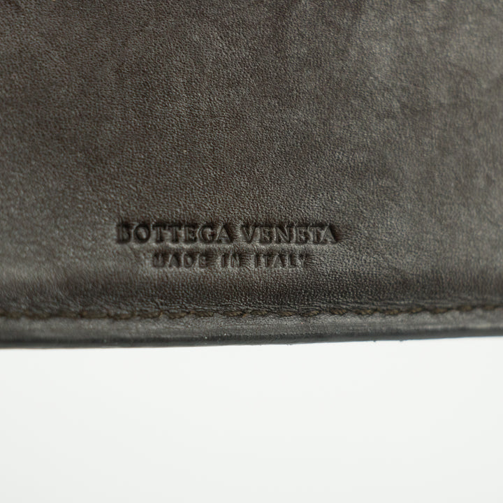 Bottega Veneta Brown Woven Leather Bifold Wallet #3009