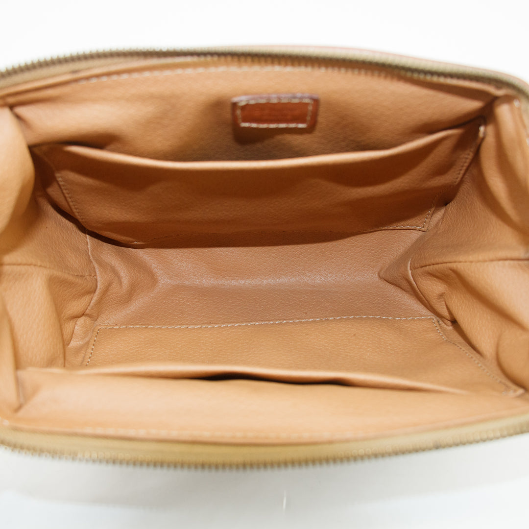 Celine Paris Brown Macadam Pouch #3012