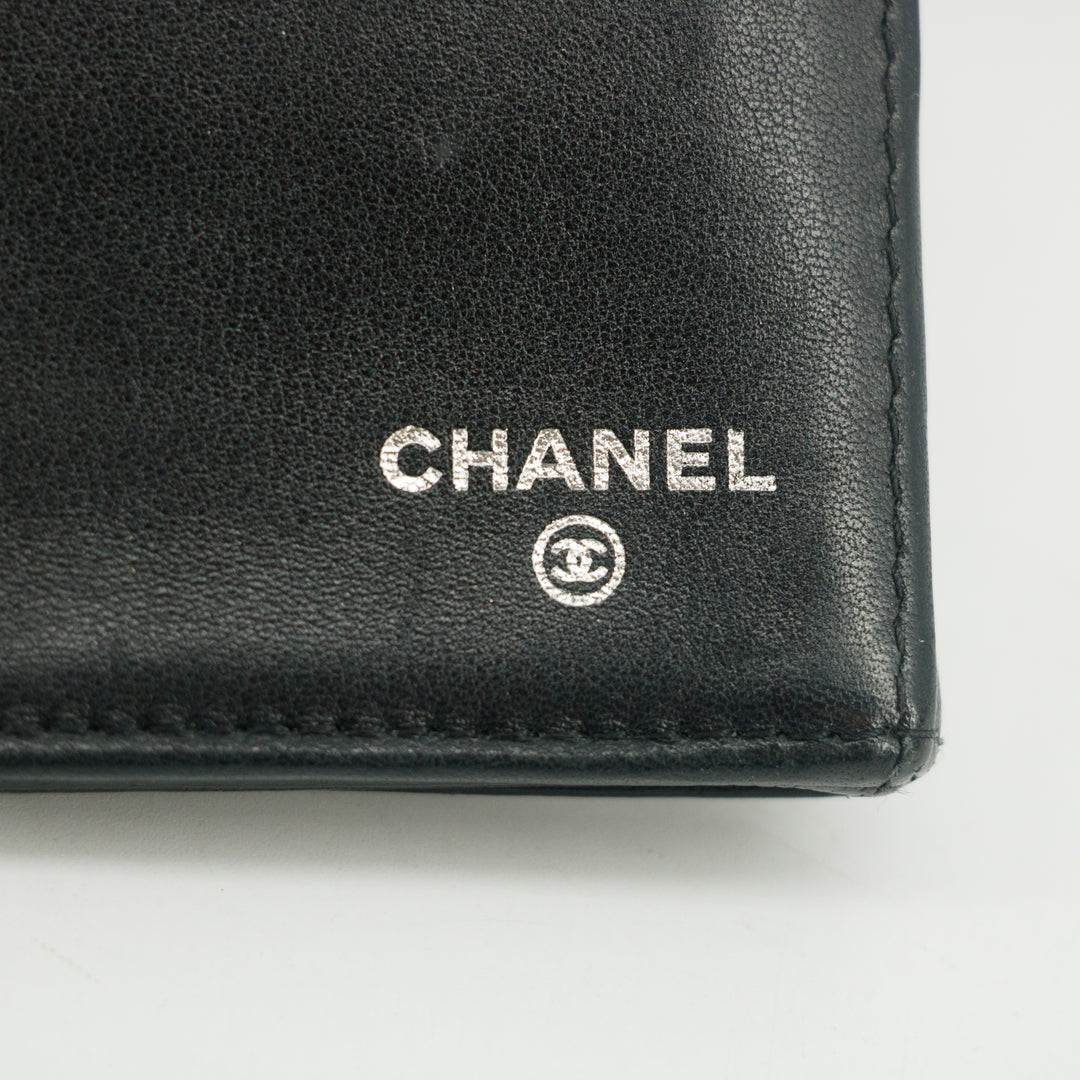 Chanel CC Black Caviar Continental Long Wallet #3016