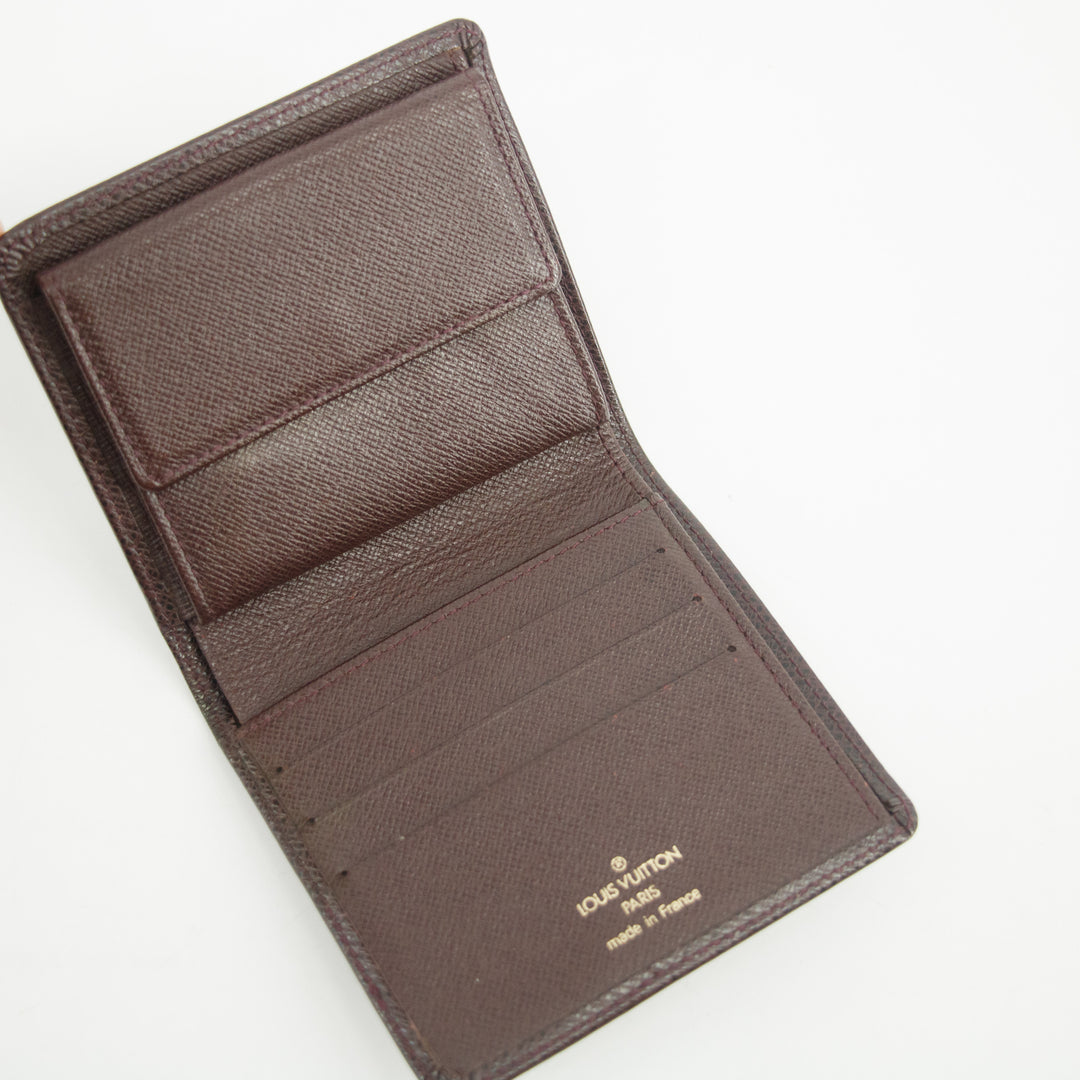 Louis Vuitton Taiga Raisin Bifold Wallet  #3017