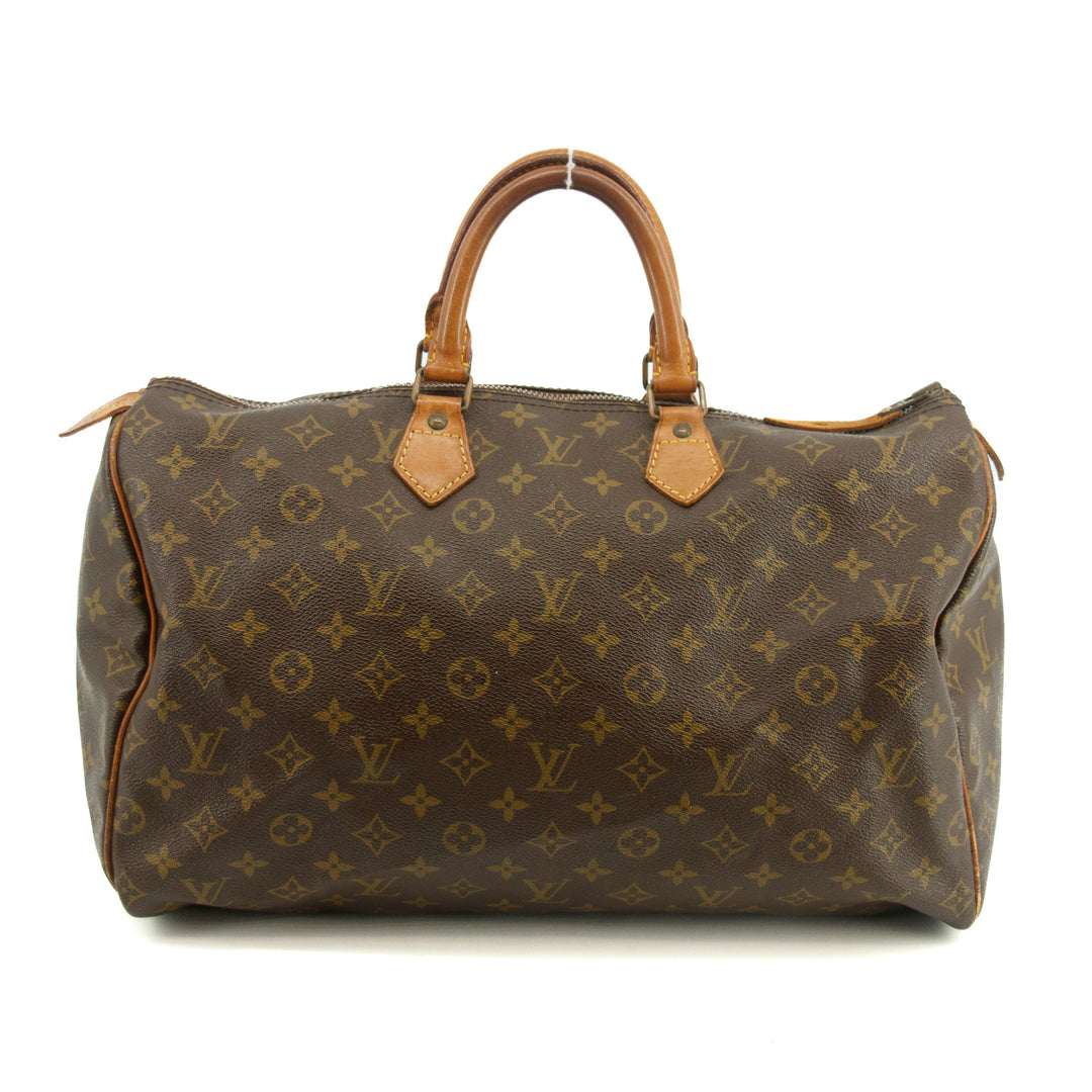 Louis Vuitton Monogram Brown Canvas Speedy 40 Handbag #3048