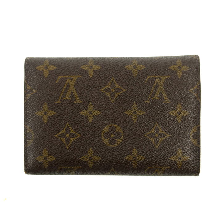 Louis Vuitton Brown Monogram Canvas Porte Tresor Etui Papiers Wallet #3049