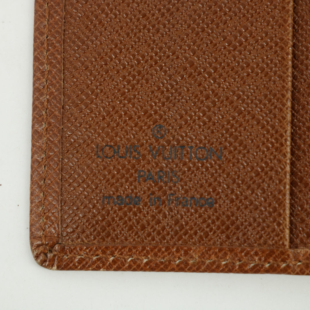 Louis Vuitton Brown Monogram Canvas Porte Tresor Etui Papiers Wallet #3049