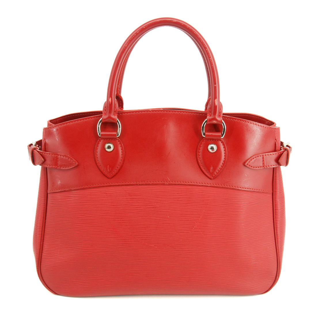 Louis Vuitton Epi Red Passy Tote Shoulder Bag #3063