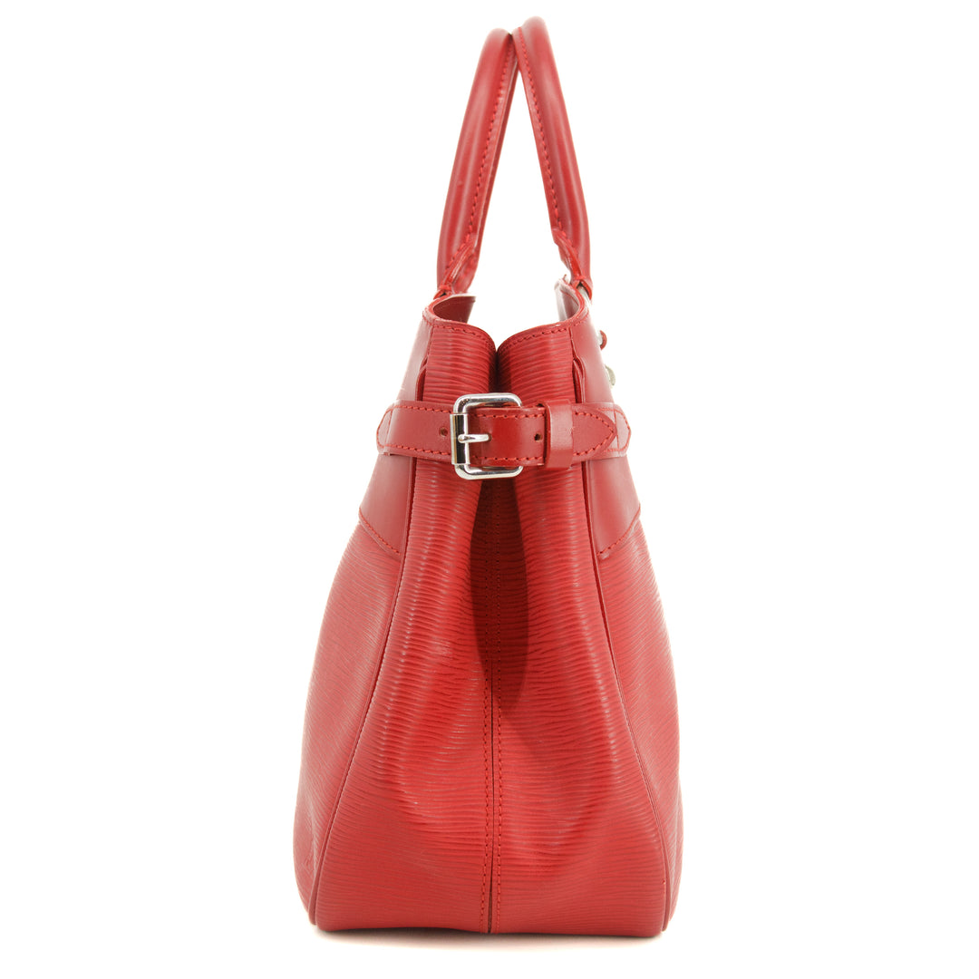 Louis Vuitton Epi Red Passy Tote Shoulder Bag #3063