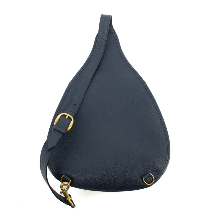 Gucci Horsebit Velour Suede Blue Fanny Pack #3065