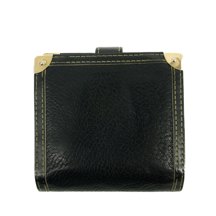 Louis Vuitton Suhali Black Leather Compact Wallet #3071