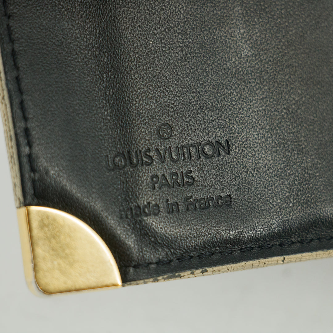 Louis Vuitton Suhali Black Leather Compact Wallet #3071