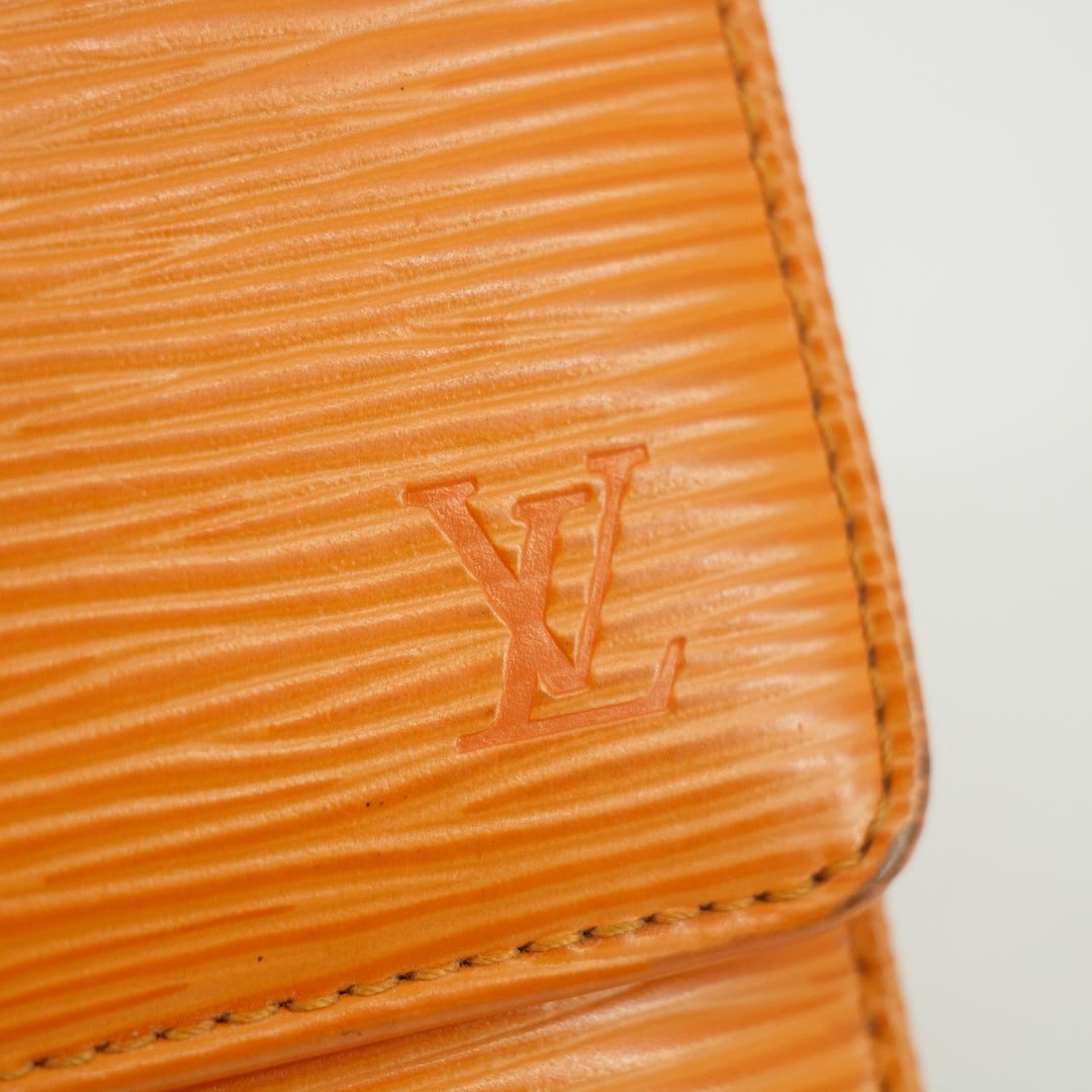 Louis Vuitton Orange Epi International Long Wallet #3075