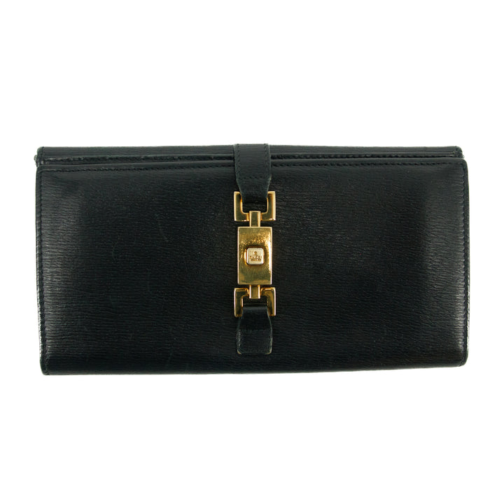 Gucci Black Long Jackie Wallet #3077