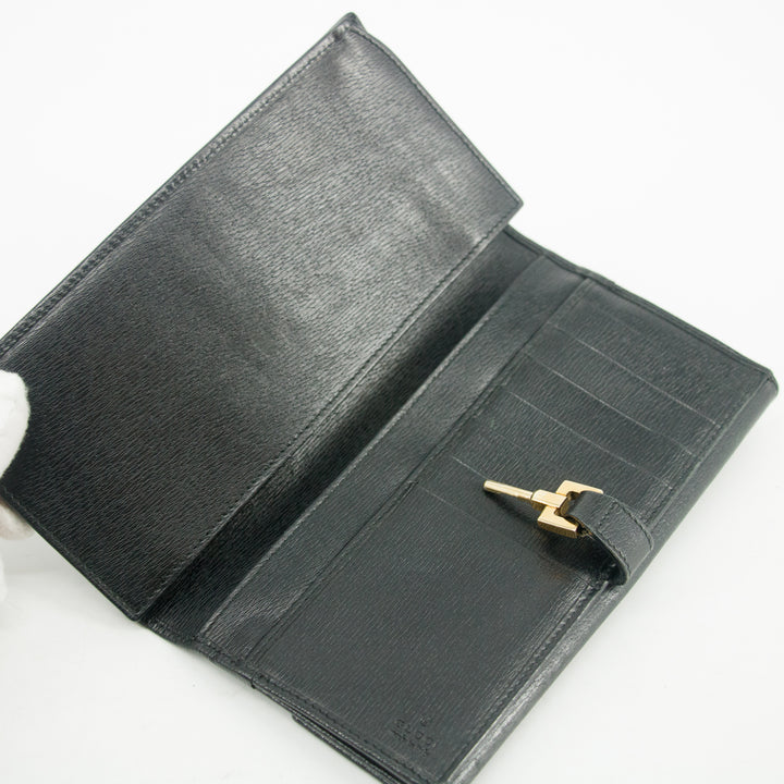 Gucci Black Long Jackie Wallet #3077