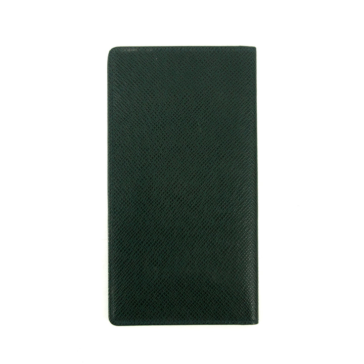 Louis Vuitton Green Taiga Long Wallet #3078