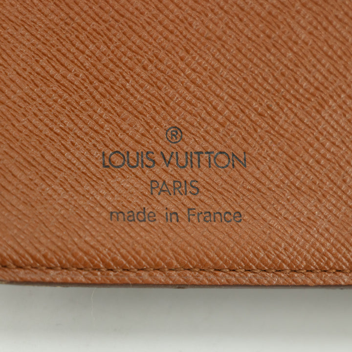 Louis Vuitton Monogram Canvas Kisslock Wallet Brown #3092