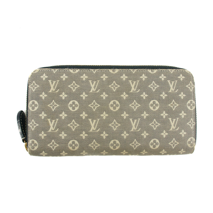 Louis Vuitton Encre Monogram Idylle Canvas Zippy Wallet Blue #3093