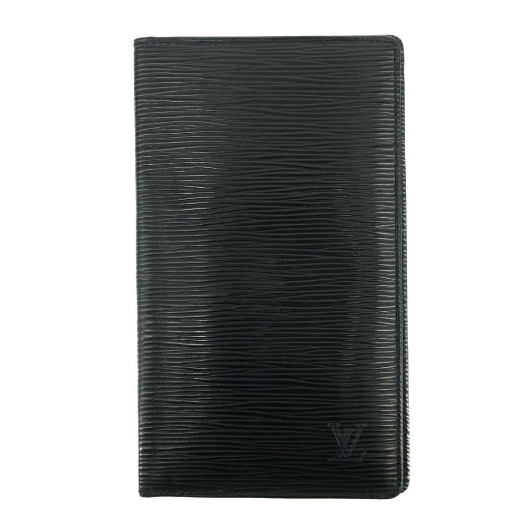 Louis Vuitton Black Epi Long Bifold Wallet  #3104