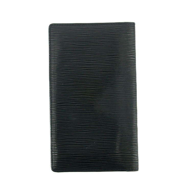 Louis Vuitton Black Epi Long Bifold Wallet  #3104