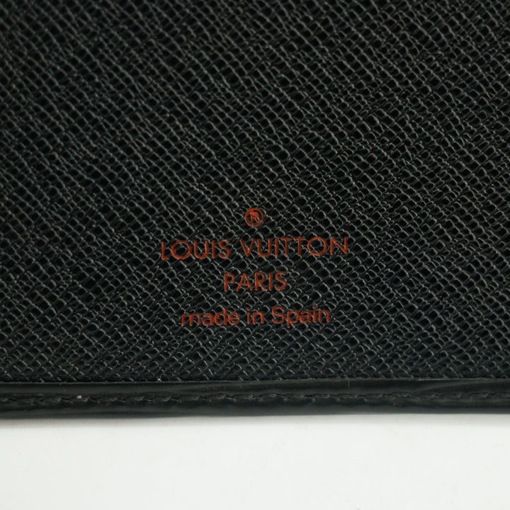 Louis Vuitton Black Epi Long Bifold Wallet  #3104