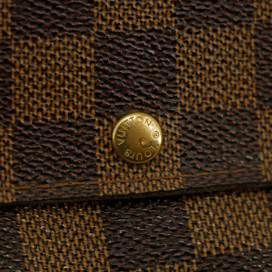 Louis Vuitton Damier Ebene Sarah Portefeuille Wallet #3106