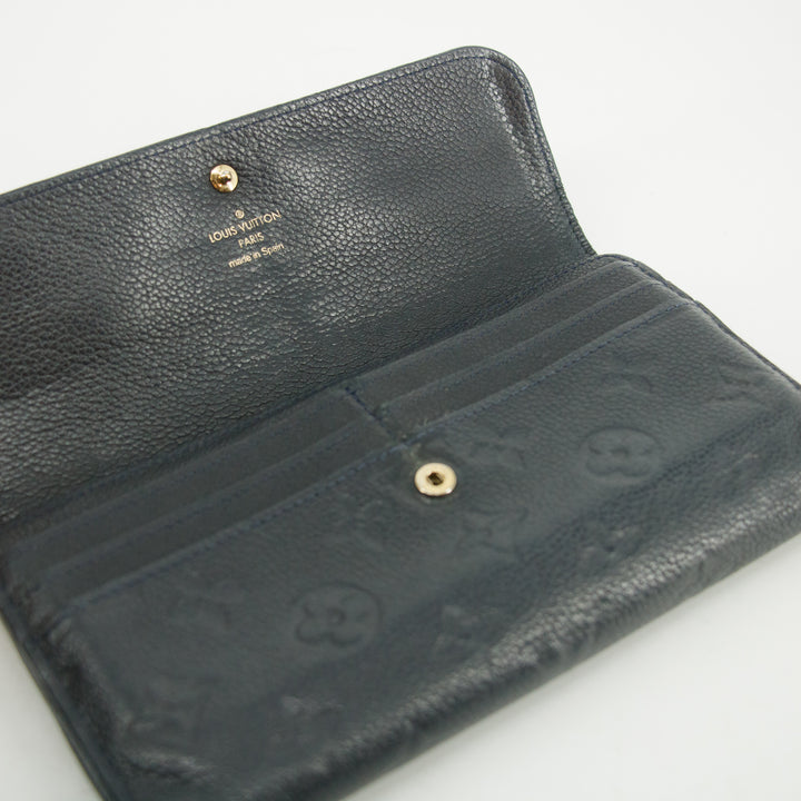 Louis Vuitton Navy Empriente Portefeuille Virtuose Wallet #3122