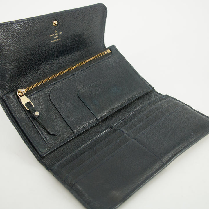 Louis Vuitton Navy Empriente Portefeuille Virtuose Wallet #3122