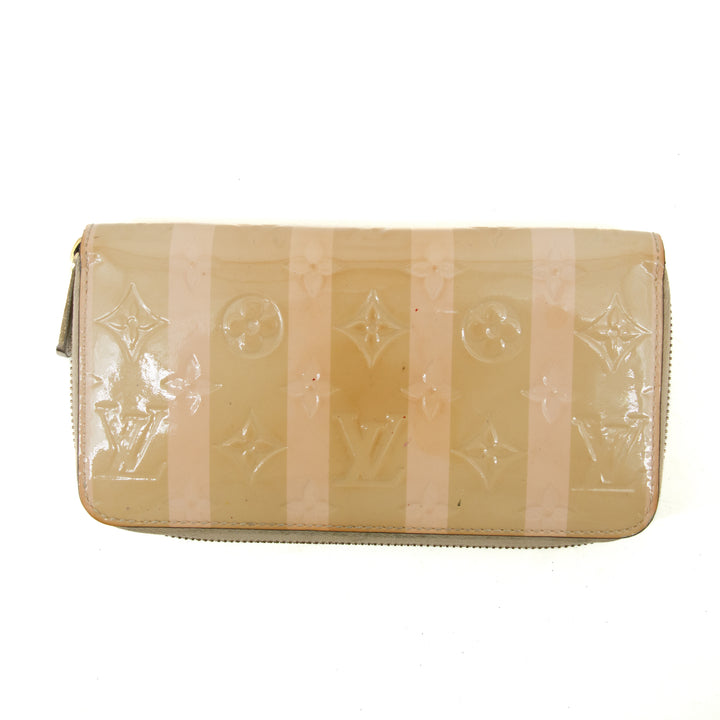 Louis Vuitton Dune Striped Monogram Vernis Zippy Wallet  #3125