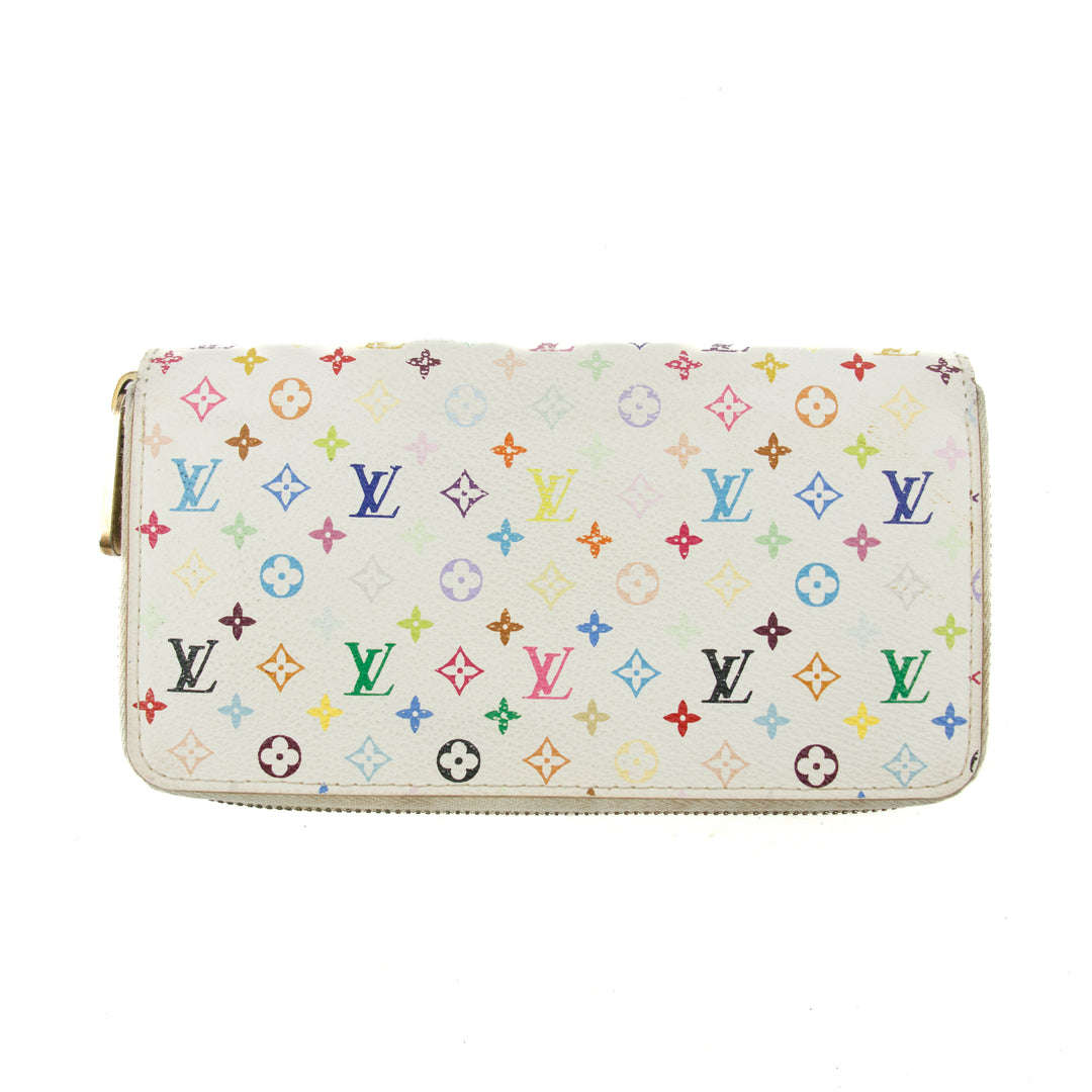 Louis Vuitton Multicolor Murakami Zippy Wallet  #3144