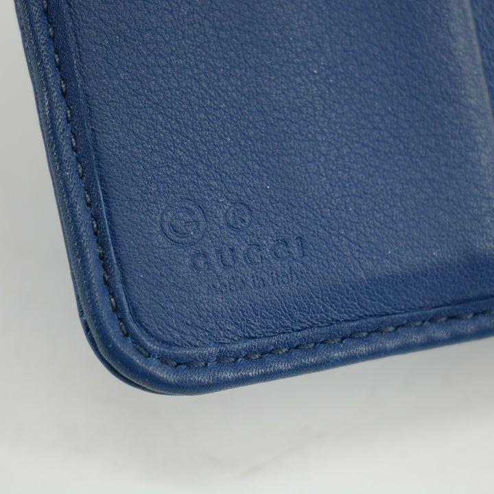 Gucci Microguccissima Compact Zip Wallet Blue #3146