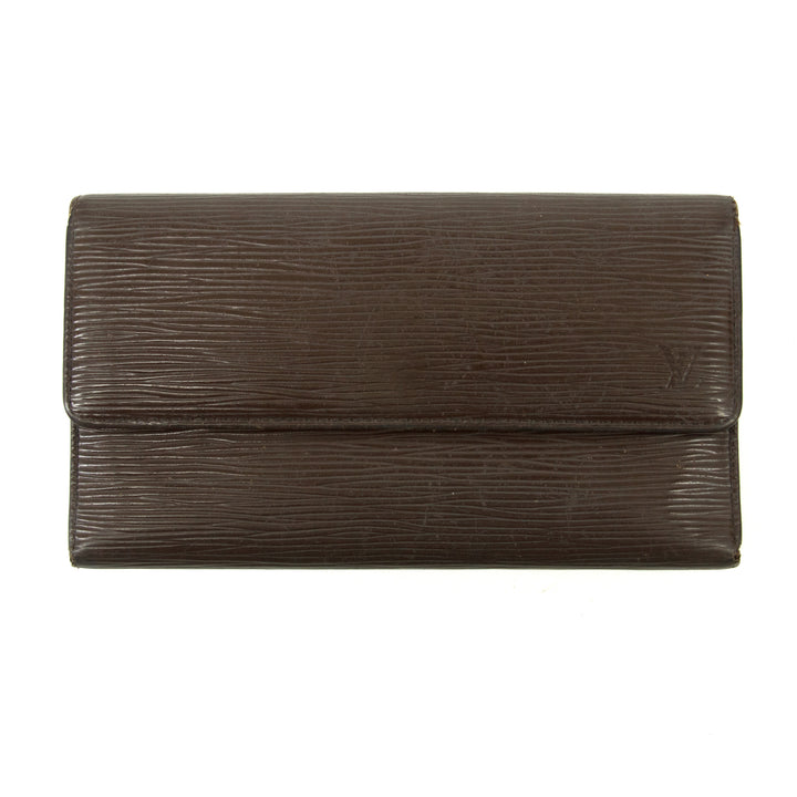 Louis Vuitton Brown Epi International Long Wallet  #3151