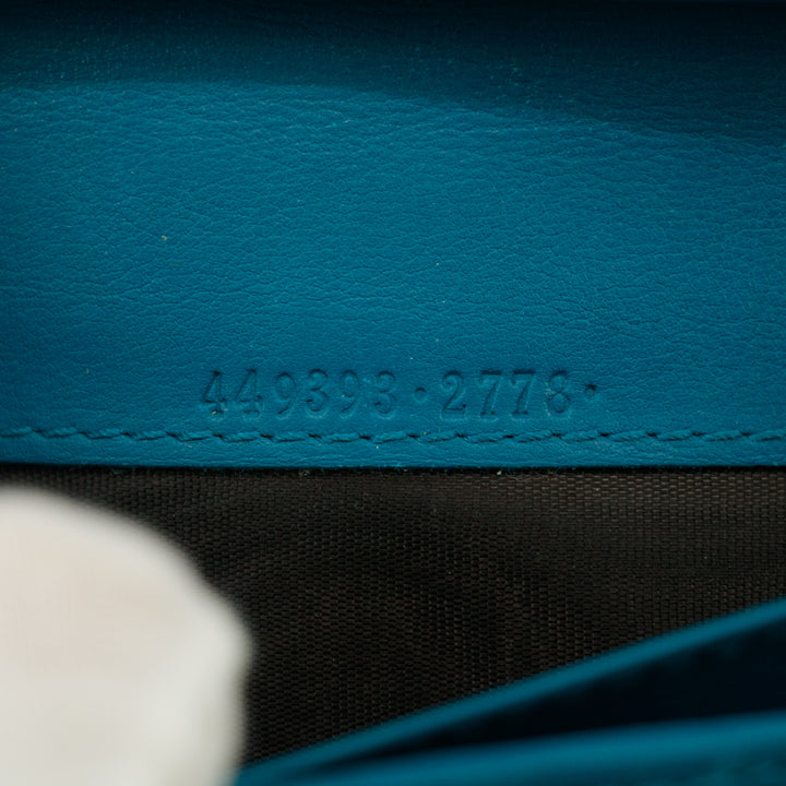 Gucci Microguccissima Continental Long Wallet Blue #3155