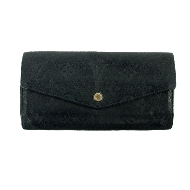 Louis Vuitton Empriente Black Sarah Portefeuille Wallet #3162