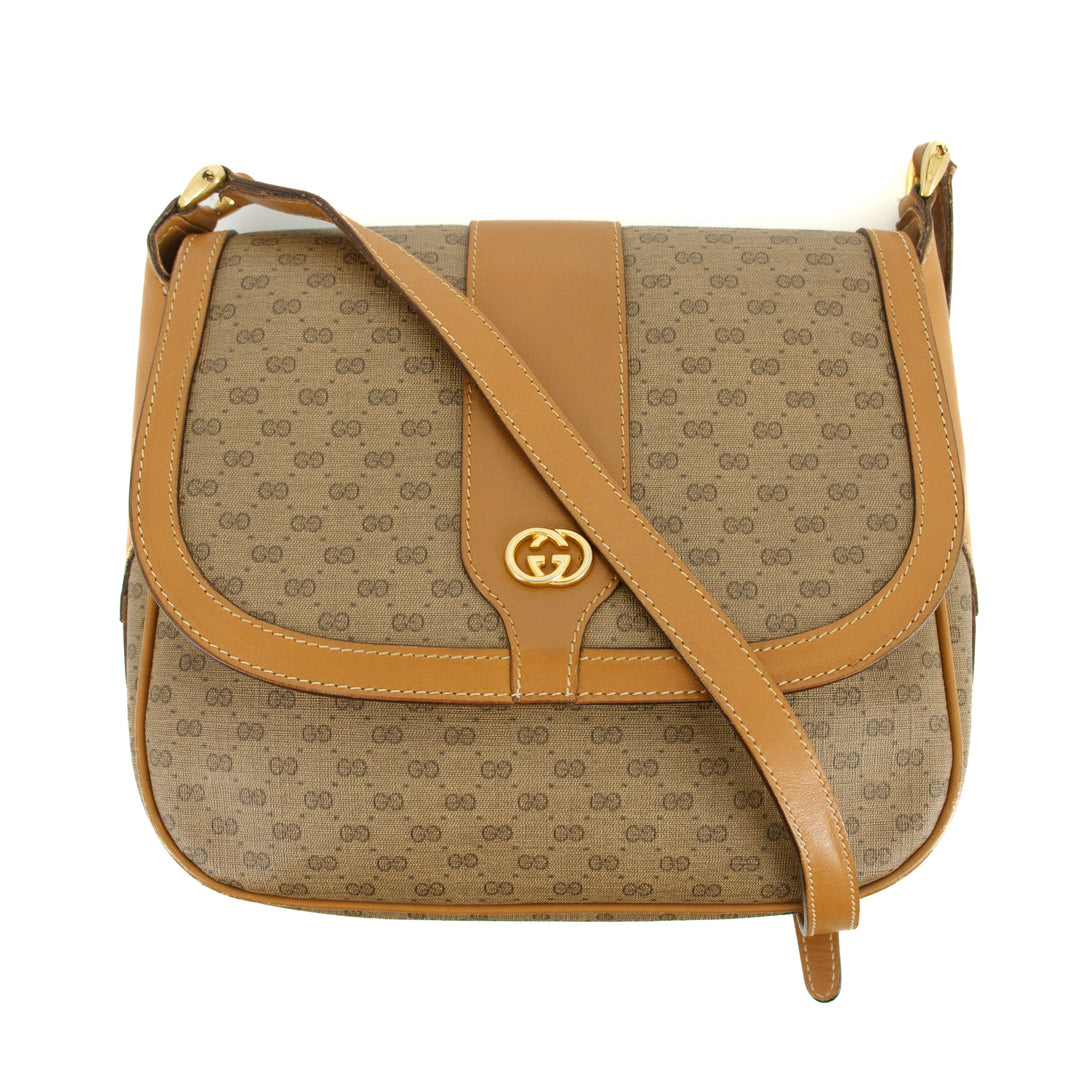 Gucci Micro GG Coated Supreme Shoulder Bag Brown  #3195