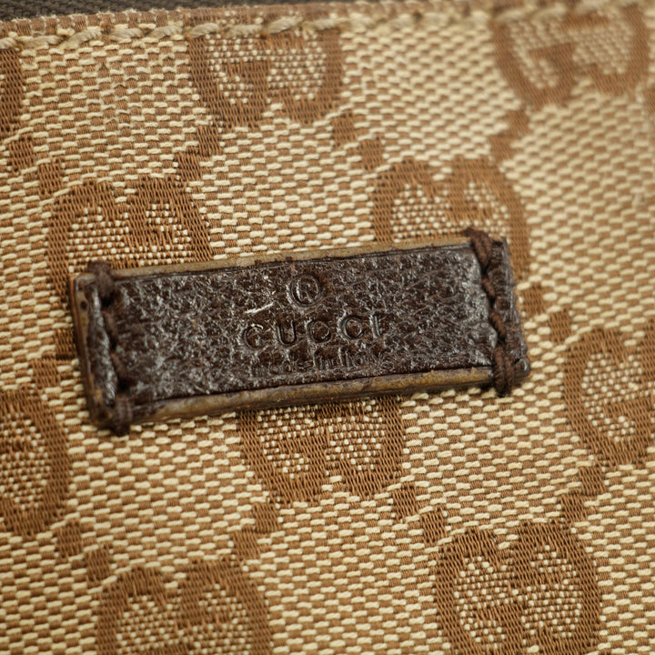 Gucci GG Canvas Logo Brown Crossbody Bag #3196