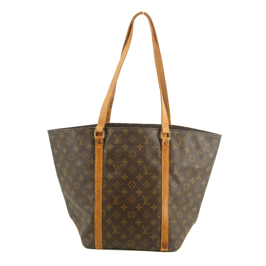 Louis Vuitton Monogram Canvas Sac Shopping Tote Bag Brown #3205