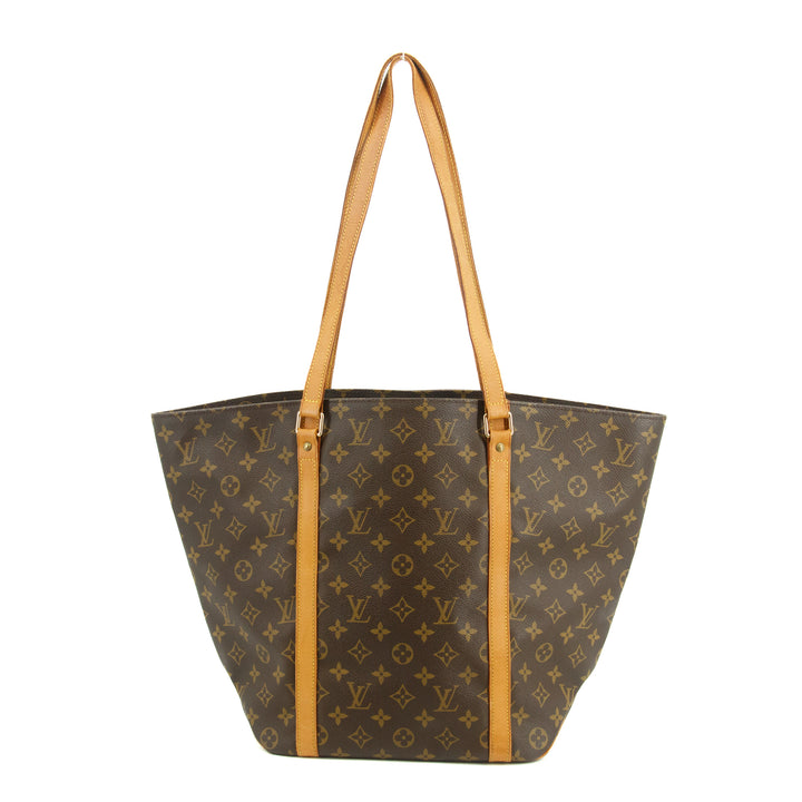 Louis Vuitton Monogram Canvas Sac Shopping Tote Bag Brown #3208