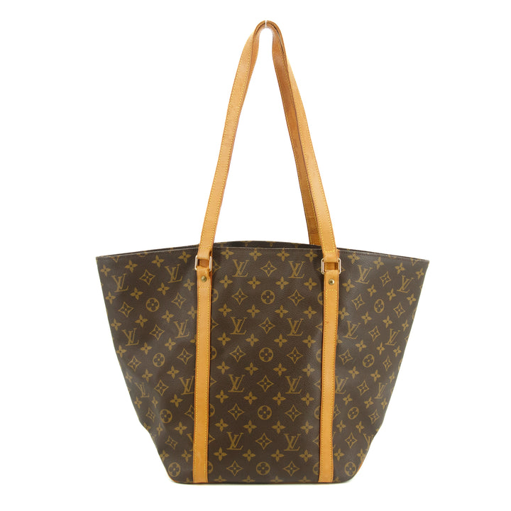 Louis Vuitton Monogram Canvas Sac Shopping Tote Bag Brown #3208