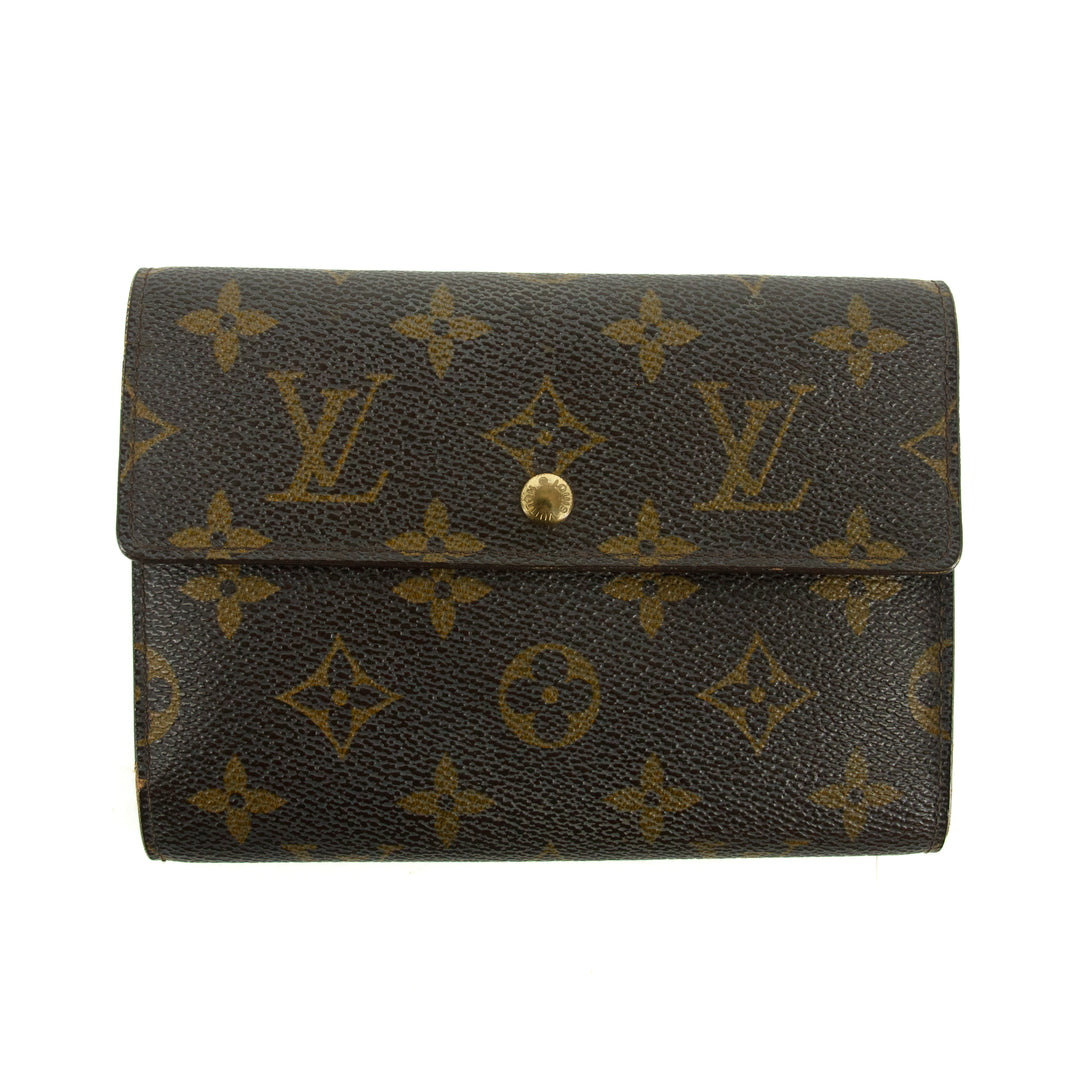 Louis Vuitton Monogram Canvas Brown Trifold Wallet #3209