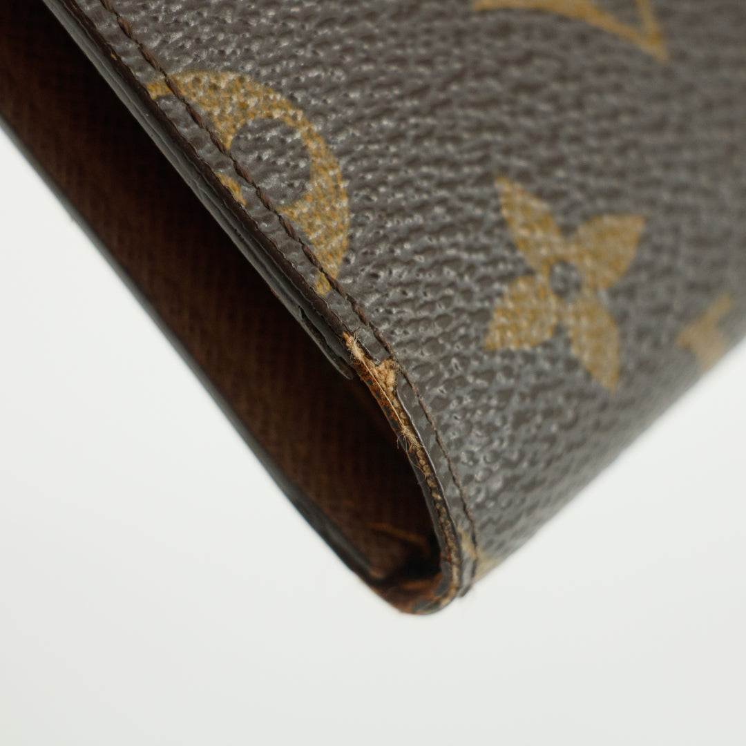 Louis Vuitton Monogram Canvas Brown Trifold Wallet #3209