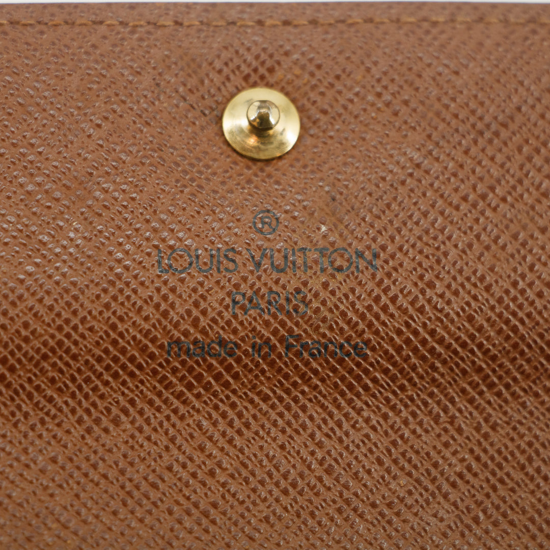 Louis Vuitton Monogram Canvas Brown Trifold Wallet #3209