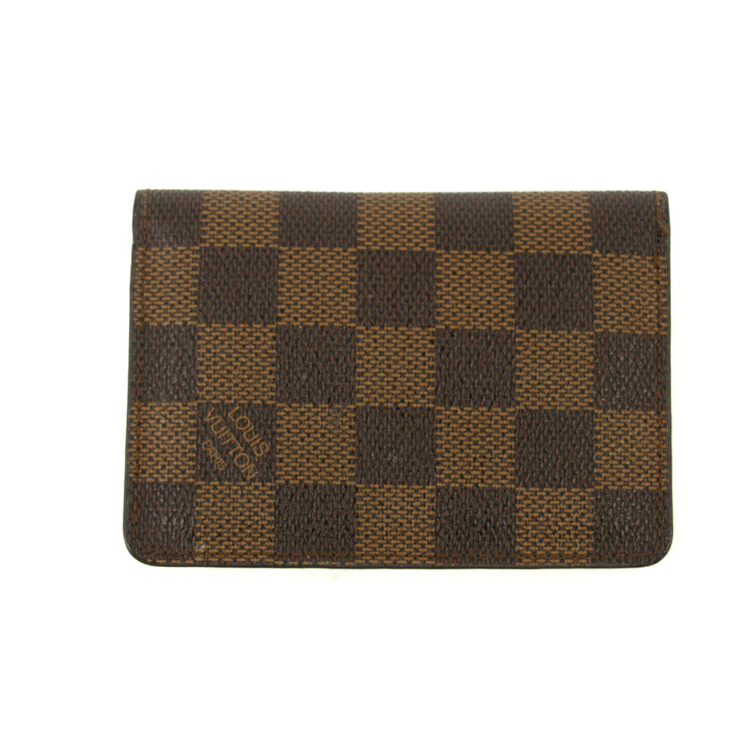 Louis Vuitton Damier Ebene Pocket Organizer Card Case #3243