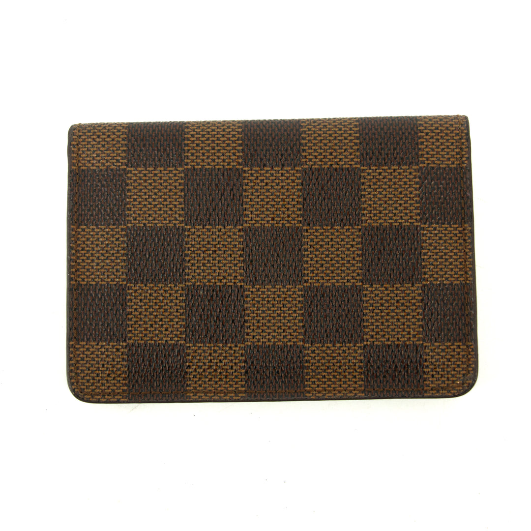 Louis Vuitton Damier Ebene Pocket Organizer Card Case #3243