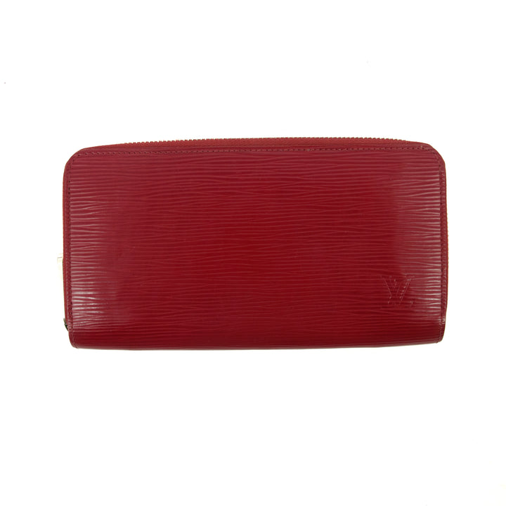 Louis Vuitton Red Epi Leather Zippy Wallet #3288