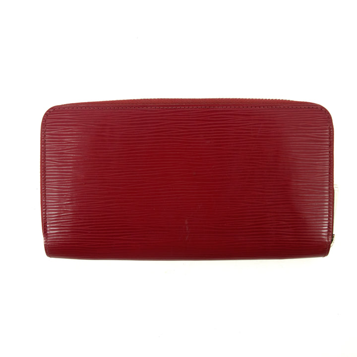 Louis Vuitton Red Epi Leather Zippy Wallet #3288