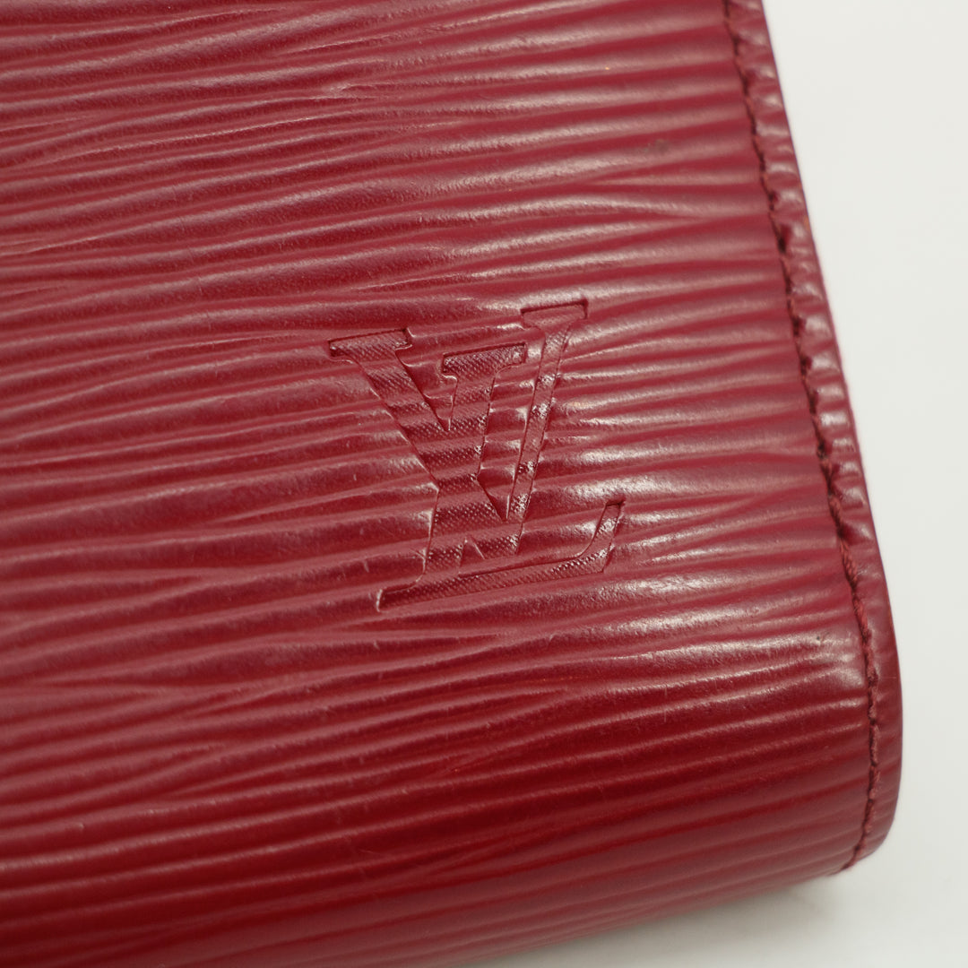 Louis Vuitton Red Epi Leather Zippy Wallet #3288