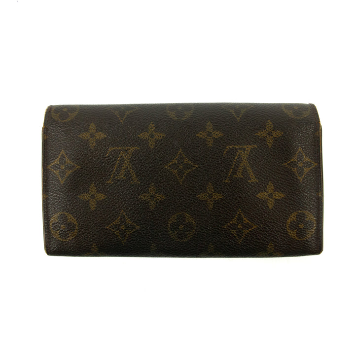 Louis Vuiton Monogram Canvas Brown Sarah Long Wallet #3301