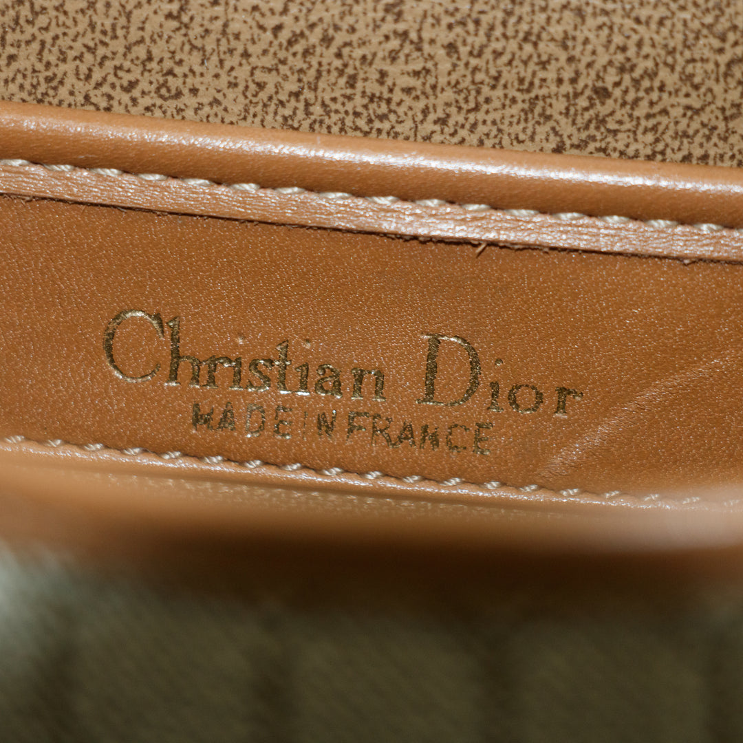 Christian Dior Beige Honeycomb Crossbody Bag PVC #3315