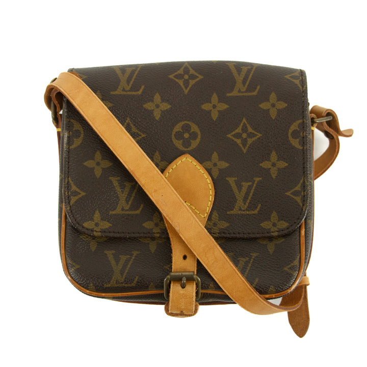 Louis Vuitton Monogram Canvas Brown Cartouchiere PM Crossbody Bag  #3326